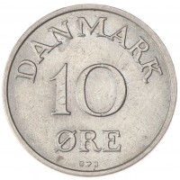 Дания 10 эре 1958