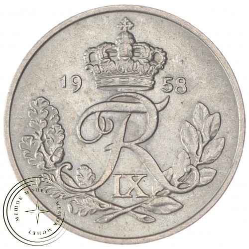 Дания 10 эре 1958 — 30393894-2D