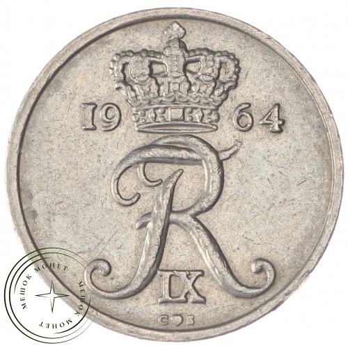 Дания 10 эре 1964 — 30393894-3D