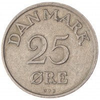 Дания 25 эре 1956