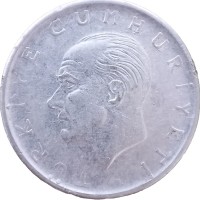 Монета Турция 1 лира 1976