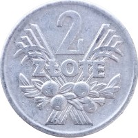Монета Польша 2 злотых 1974
