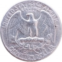 Монета США 25 центов 1967