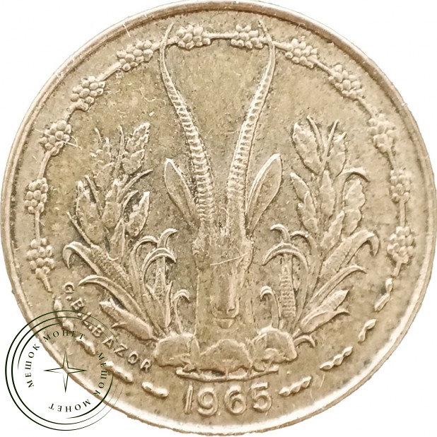 Западная Африка 5 франков 1965 — 937046210