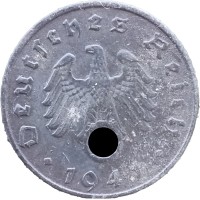 Монета Германия 5 рейхспфеннигов 1940