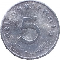 Монета Германия 5 рейхспфеннигов 1940