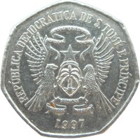 Монета Сан-Томе и Принсипи 1000 добр 1997