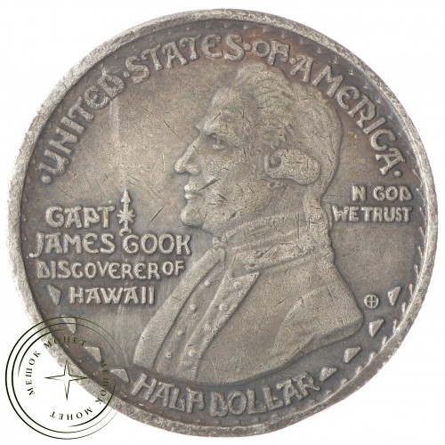 Копия 50 центов 1925 Капитан Джеймс Кук