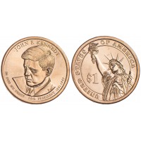 Монета США 1 доллар 2015 Президент Джон Кеннеди