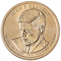 Монета США 1 доллар 2015 Президент Джон Кеннеди