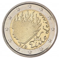 Монета Финляндия 2 евро 2016 Эйно Лейно