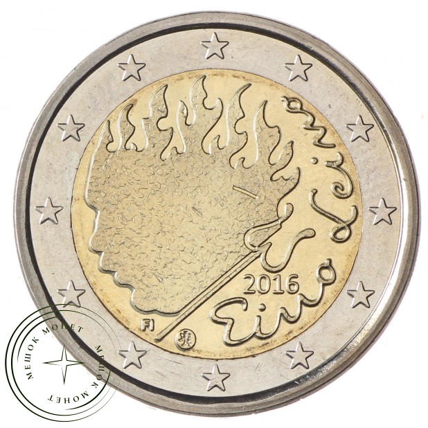 Финляндия 2 евро 2016 Эйно Лейно