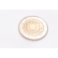 Монета Финляндия 2 евро 2015 30 лет Флагу Европы