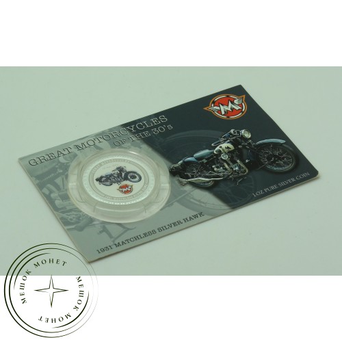 Острова Кука 2 доллара 2007 Мотоциклы 30-х: Matchless Silver Hawk — 32437461