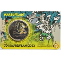 Монета Бельгия 5 евро 2022 70-летие Марсупилами (2 буклета)