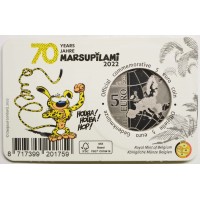 Монета Бельгия 5 евро 2022 70-летие Марсупилами (2 буклета)
