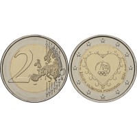 Монета Португалия 2 евро 2024 Олимпийские игры 2024 года