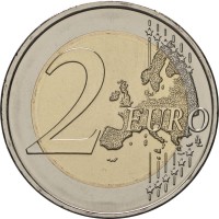 Монета Португалия 2 евро 2024 Олимпийские игры 2024 года