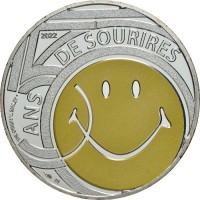 Монета Франция 10 евро 2022 Смайл