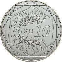 Монета Франция 10 евро 2022 Смайл