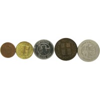 Набор монет Исландии (5 монет)