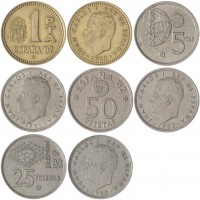 Набор монет Испании Чемпионат мира по футболу 1982 (4 монеты)
