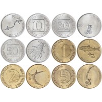 Набор монет Словении (6 монет)