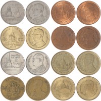 Набор монет Таиланда (8 монет)