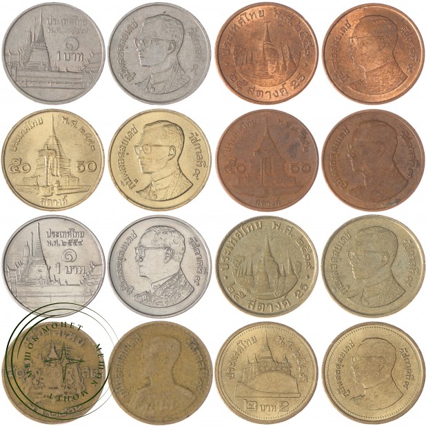 Набор монет Таиланда (8 монет)