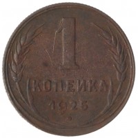 Монета 1 копейка 1925