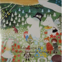 Монета Финляндия набор евро 2004 Муми-тролли Муми-папа и Муми-мама