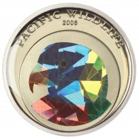 Монета Палау 5 долларов 2006 Радужный лорикет