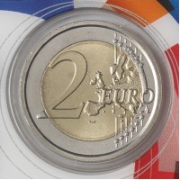 Монета Сан-Марино 2 евро 2012 10 лет наличному обращению евро (буклет)