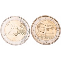 Монета Люксембург 2 евро 2019 100-летие всеобщего избирательного права в Люксембурге