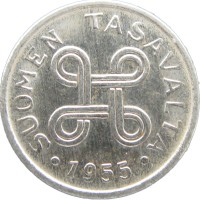 Финляндия 1 марка 1955