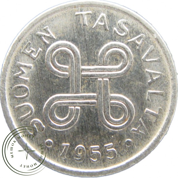 Финляндия 1 марка 1955