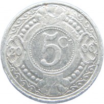 Монета Антильские острова 5 центов 2006