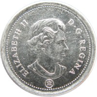 Монета Канада 10 центов 2008