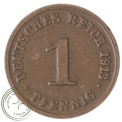 Германия 1 рейхспфенниг 1913 — 90621380-5DAD
