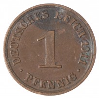 Монета Германия 1 рейхспфенниг 1911