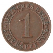 Монета Германия 1 рейхспфенниг 1929