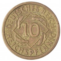 Германия 10 рейхспфеннигов 1929