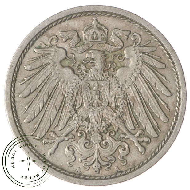 Германия 10 рейхспфеннигов 1914