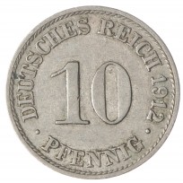 Монета Германия 10 рейхспфеннигов 1912