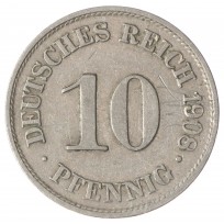 Монета Германия 10 рейхспфеннигов 1908