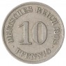 Германия 10 рейхспфеннигов 1908