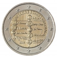 Монета Австрия 2 евро 2005 50 лет Договору о нейтралитете