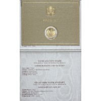 Монета Ватикан 2 евро 2017 100-летие явления Девы Марии в Фатиме