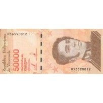 Банкнота Венесуэла 50000 боливаров 2019