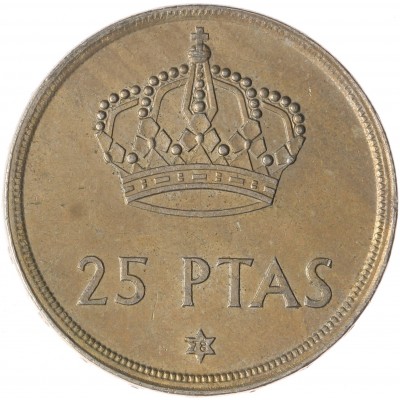 Монета Испания 25 песет 1957